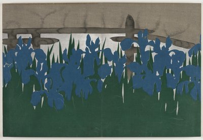 Bloemen van honderd werelden (Momoyogusa): Acht bruggen (Yatsuhashi) door Kamisaka Sekka