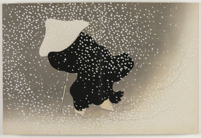 Bloemen van honderd werelden (Momoyogusa): Wervelende sneeuw (Tomoe no yuki) door Kamisaka Sekka