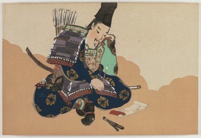 Bloemen van honderd werelden (Momoyogusa): Taira no Tadanori (Tadanori) door Kamisaka Sekka