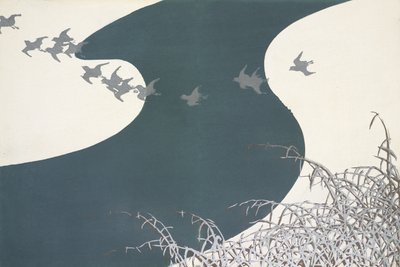 Fuyu No Kawa, uit Momoyo-gusa door Kamisaka Sekka