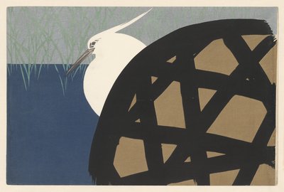 Witte Reiger door Kamisaka Sekka