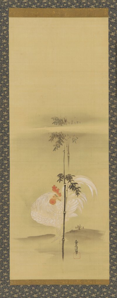 Haan en bamboe, Edo-periode door Kanô Yôboku Tsunenobu