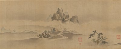 Landschap van China: Acht uitzichten van de Xiao en Xiang rivieren, 17e-18e eeuw door Kanô Yôboku Tsunenobu