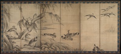 Wilde Ganzen door Kano Sanraku