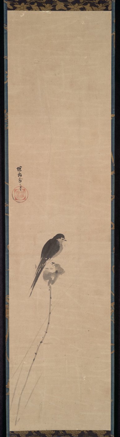 Vogel op een Lotusknop, 1600s door Kanō Tan’yū