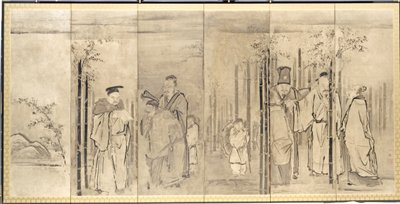 Zeven Wijzen van het Bamboebos door Kanō Tan’yū