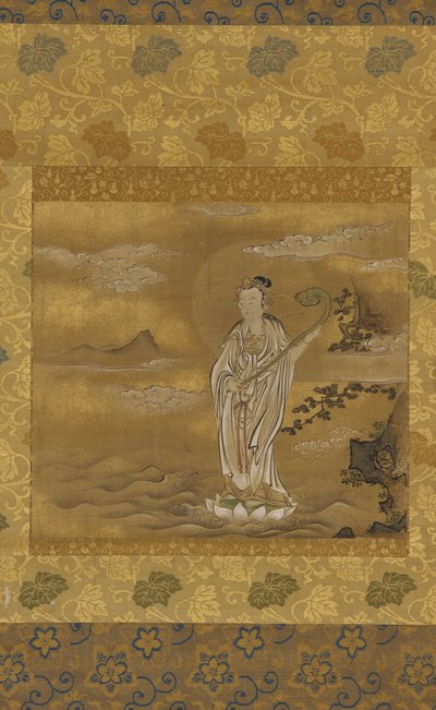 Bodhisattva die de zee oversteekt, Edo-periode, 17e eeuw door Kanō Tan’yū