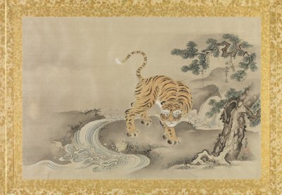 Album met kopieën van Chinese schilderijen, Albumblad door Kano Tsunenobu