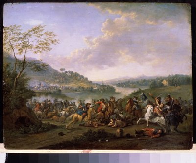 Een militaire schermutseling door Karel Breydel