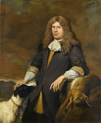 Portret van een man, mogelijk Jacob de Graeff, wethouder van Amsterdam in 1672 door Karel Du Jardin