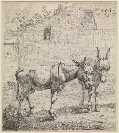 De twee ezels door Karel Dujardin