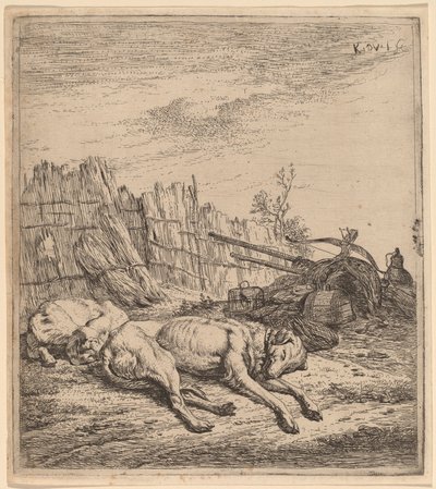 Jachthonden door Karel Dujardin