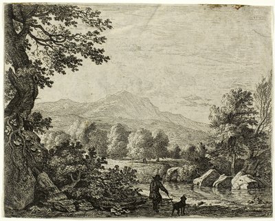 Man met een hond door Karel Dujardin