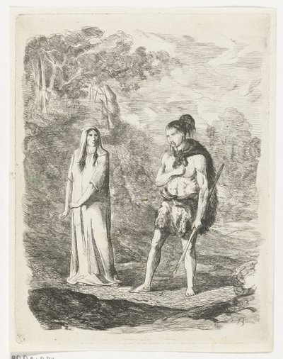 Drogene belooft Angor de hand van Olwene door Karel Frederik Bombled