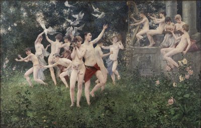 Festival van de lente allegorische scène door Karel Vitezslav Masek
