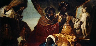 Hydaspes en Persina voor een schilderij van Andromeda door Karel van III Mander