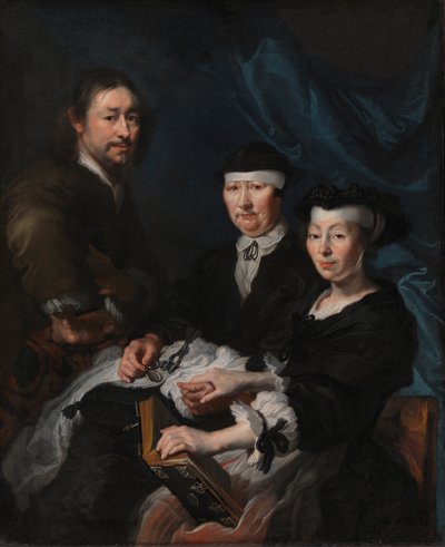 De Kunstenaar met zijn Familie door Karel van III Mander