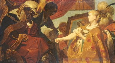 Chariclea toont Persina en Hydaspes door Karel van Mander III