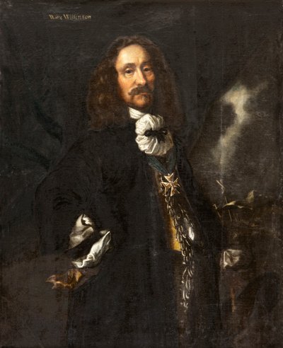 Portret van Admiraal Witte Corneliszoon de With 1599-1658, ca. 1657-1658 door Karel van Mander III