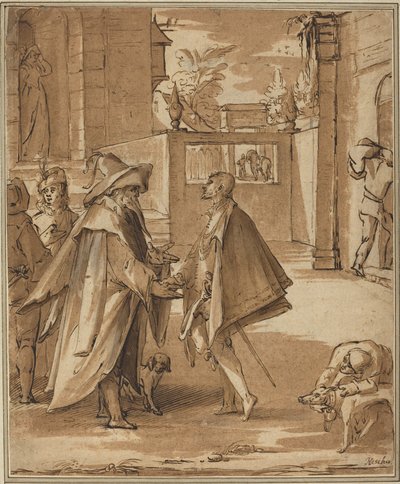 Het Vertrek van de Verloren Zoon door Karel van Mander I