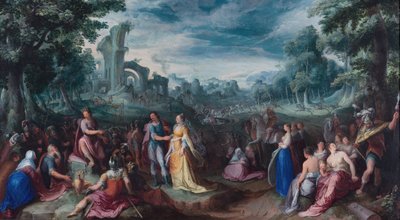 De continentie van Scipio door Karel van Mander the Elder