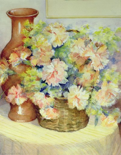 Bloemen in een mand door Karen Armitage