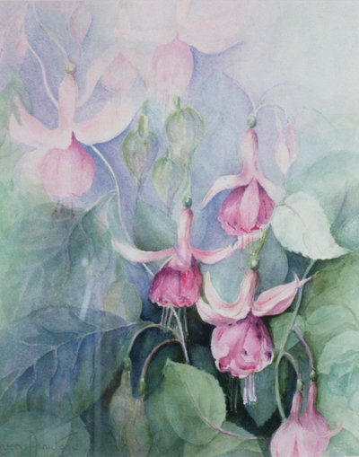 Fuchsia, roze koetsier door Karen Armitage