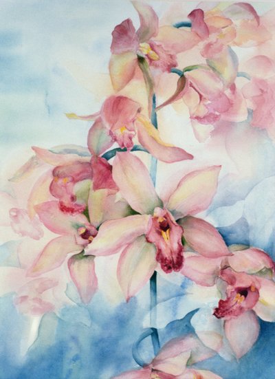 Orchidee Cymbidium Ramley door Karen Armitage