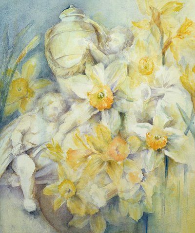 Stourhead-narcissen door Karen Armitage