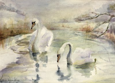 Zwanen in de Winter door Karen Armitage