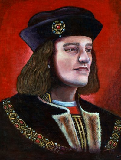 Hedendaagse schilderij van koning Richard III door Karen Humpage