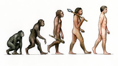 Evolutie van de mens door Karen Humpage