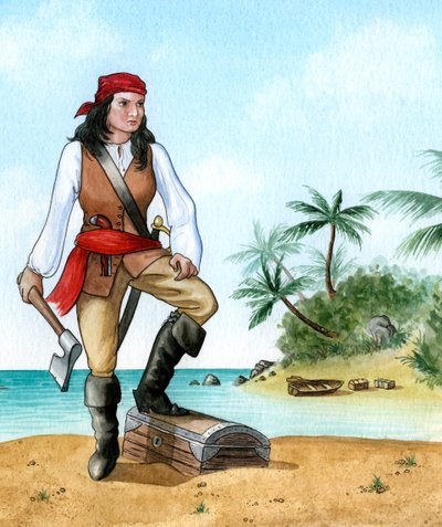 Mary Read, 1690-1720, Britse Piratenmaat door Karen Humpage