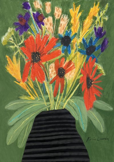Levendig bloemenboeket door Karin Lauria