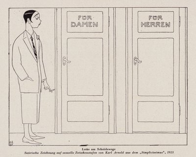 Transseksueel (litho) door Karl Arnold