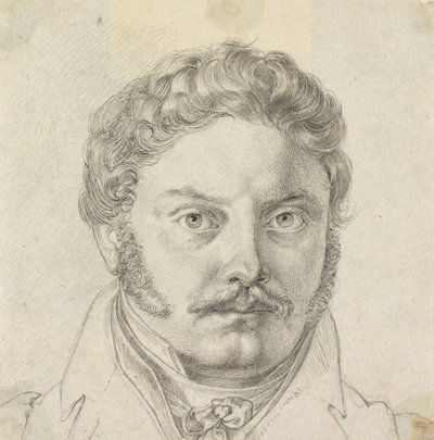 Portret van Peder Hjort door Karl Barth