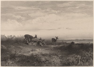 Les biches door Karl Bodmer