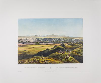 Tableau 44. Uitzicht op de Rocky Mountains, Bodmer