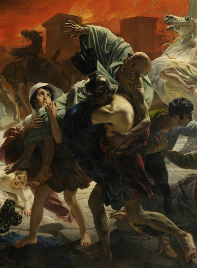 (detail) De laatste dag van Pompeii door Karl Pavlovich Bryullov