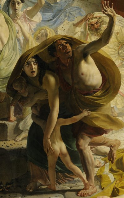 (detail) De laatste dag van Pompeii door Karl Pavlovich Bryullov