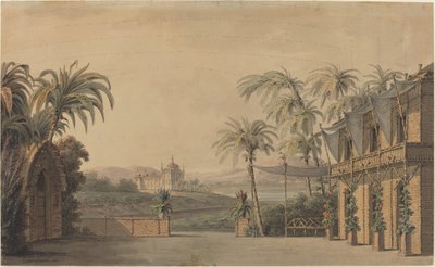 Turks Toneelontwerp door Karl Ferdinand Langhans