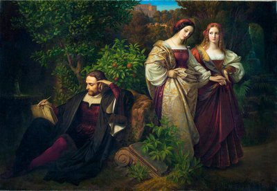 Torquato Tasso en de Twee Leonores door Karl Ferdinand Sohn