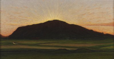 Avondgloed, 1909 door Karl Fredrick Nordstrom