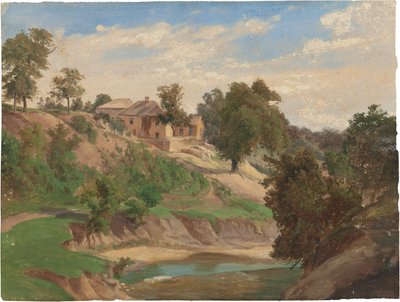Aan de Pedernales Rivier door Karl Friedrich Hermann Lungkwitz