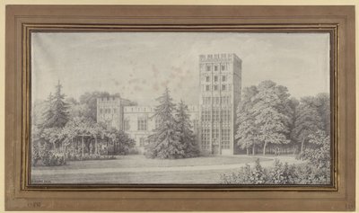 Berlijn. Cavalierhuis op het Pauweneiland. Aanzicht door Karl Friedrich Schinkel