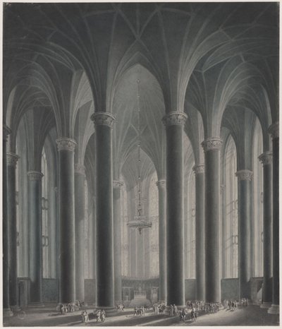 De residentie van een vorst. Interieurzicht door Karl Friedrich Schinkel