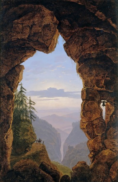 Poort in de Rotsen, 1818 door Karl Friedrich Schinkel