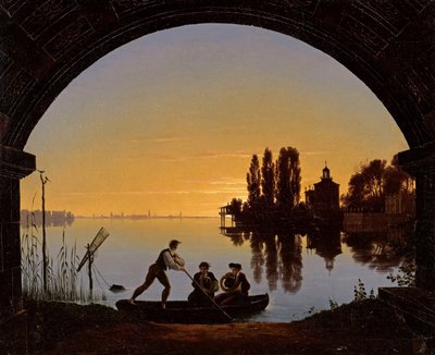 De Oevers van de Spree nabij Stralau door Karl Friedrich Schinkel