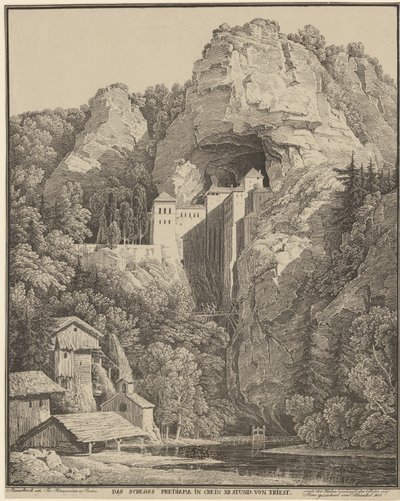 Kasteel Prediama door Karl Friedrich Schinkel
