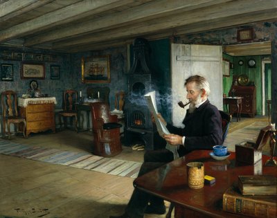 De woonkamer van de schippers door Karl Frithjof Smith